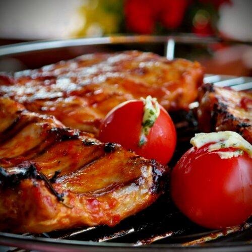 Costillas glaseadas