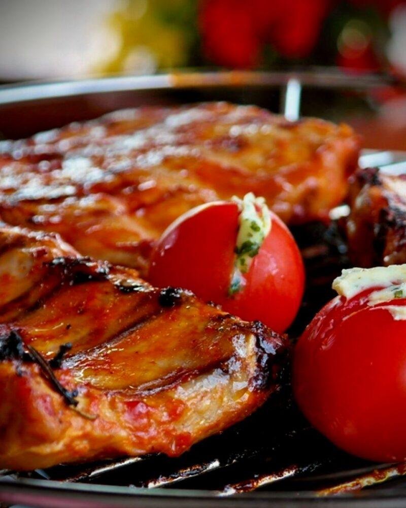 Costillas glaseadas